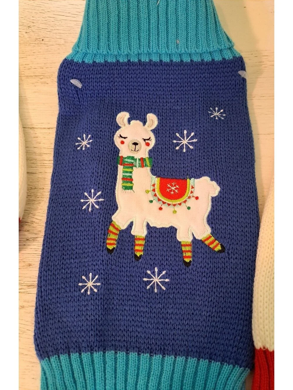 Bundle 3 Small Winter Holiday Dog Puppy Small Pet Sweaters & Santa Squeaky Toy